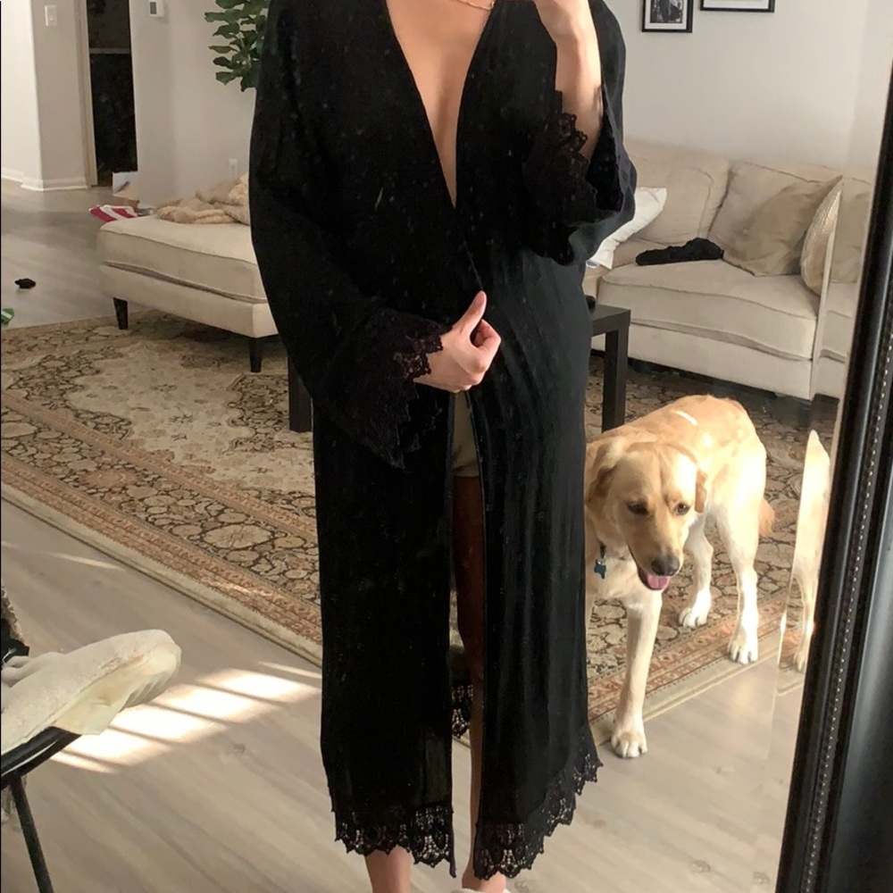 Long black cardigan from Forever 21